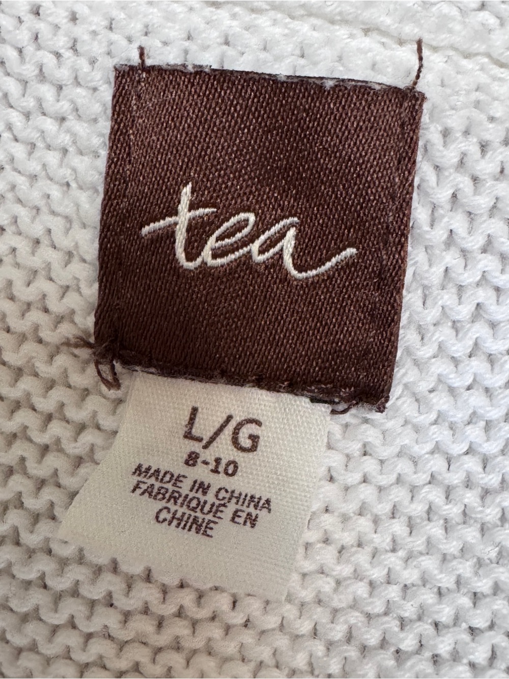 Tea Collection White Ruffle-Trim Open Cardigan - Picture 3 of 3